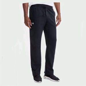 Men's Under Armour Black Fleece Pants -Small